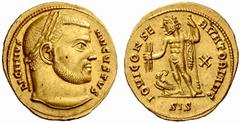 An interesting selection of Roman Gold Coins from the B.d.B Collection The Roman Empire Licinius I augustus, 308 – 324 Aureus, Siscia 316, 5.46 g. LICINIVS – AVGVSTVS Laureate head r. Rev. IOVI CONSE 