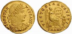 An interesting selection of Roman Gold Coins from the B.d.B Collection The Roman Empire Constantius II augustus, 337 – 361 Solidus, Antiochia 337-347, 4.46 g. CONSTAN – TIVS AVG Laureate, draped and c