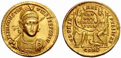 An interesting selection of Roman Gold Coins from the B.d.B Collection The Roman Empire Constantius II augustus, 337 – 361 Solidus, Constantinopolis 351–355, 4.47 g. FL IVL CONSTAN – TIVS PERP AVG Dia