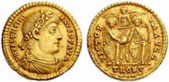 An interesting selection of Roman Gold Coins from the B.d.B Collection The Roman Empire Valentinian I, 364 – 375 Solidus, Treveri 367-375, 4.47 g. D N VALENTINI – ANVS P F AVG Rosette diademed, draped