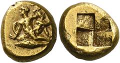 The Collection of Greek coins of a Man in Love with Art Part III Mysia, Cyzicus. Hecte early 4th century BC, EL 2.70 g. Infant Heracles kneeling l., strangling two serpents; at r., his brother Iphycle