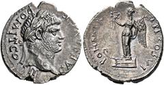 The Viggo collection of Flavian Imperial Coins from provincial mints Uncertain mint in Asia, Ephesus (?). Domitian Caesar, 69 – 81. Denarius 76, AR 2.73 g. CAES AVG F DOMIT COS III Laureate and bearde