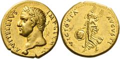 The Roman Empire Vitellius, April –December 69. Aureus, Tarraco (?) 2 January – 18 April 69, prior to the Senate's award of the title of Augustus, AV 7.17 g. A VITELLIVS – IMP GERMAN Laureate head l. 