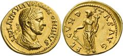 The Roman Empire Uranius Antoninus, 253 – 254. Aureus, Emesa 253-254, AV 5.79 g. L IVL AVR SVLP VRA ANTONINVS Laureate, draped and cuirassed bust r. Rev. FE – CVND – ITAS AVG Fortuna standing l., hold