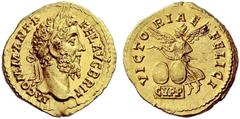 Part I The Roman Empire Commodus sole augustus, 180 – 192 Aureus 186-189, AV 7.21 g. M COMM ANT P – FEL AVG BRIT Laureate head r. Rev. VICTO – RIAE – FELICI Victory, turreted, flying l., holding diade