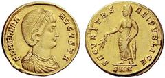 Part I The Roman Empire Helena, wife of Constantine I Medallion of 1 ½ solidi, Nicomedia 324-325, AV 6.73 g. FL HELENA – AVGVSTA Diademed and draped bust r., wearing double necklace. Rev. SECVRITAS – 