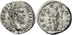 The Roman Empire Didius Julianus, 28th March – 1st June 193 Denarius 28th March-end of May 193, AR 3.38 g. IMP CAES M DID – IVLIAN AVG Laureate head r. Rev. CONCO – R – D – MILIT Concordia standing l.