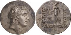Asia Minor. Kings of Cappadocia. Ariarathes V, c. 163 - 130 BC. Tetradrachm, Eusebeia-Mazaca, 134 BC. (Silver, 16.76g., 33.8mm). Diademed head of Ariarathes V to right / BAΣΙΛΕΩΣ APIAPAΘOY EYΣEBOYΣ At