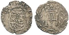 Monete Italiane dal Medioevo al XX Secolo MIRANDOLA Alessandro I Pico, 1602-1637. Da 3 Bolognini. MI gr. 0,75 ALEXANDER DVX I Stemma coronato. Rv. Anepigrafe; monogramma coronato in ghirlanda. CNI 136