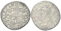 Monete italiane Bologna Alessandro VII (Fabio Chigi), 1655-1667. Lira da 20 bolognini 1655. Ag gr. 5,41 Dr. ALEXANDER VII P M. Stemma sormontato da triregno e chiavi decussate. Rv. BONONIA DOCET 1655.