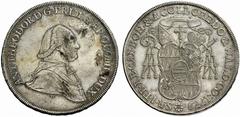 SAMMLUNG KARL POLLAK GEISTLICHKEIT Olmütz Anton Theodor von Colloredo (1777-1811) Taler 1779, Wien. Brustbild nach rechts. Rs: Mitriertes und gekröntes Wappen unter Legatenhut. Suchomel und Videman 11