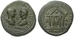 RÖMISCHE MÜNZEN KAISERREICH GORDIANUS III. (238 - 244) GORDIANUS und TRANQUILLINA Markianopolis in Moesia Inferior. Bronze. K M ANT ΓOΡΔIANOΣ AΥΓ ΣE TΡANKΥΛ/ΛEINA, die drapierten Büsten des Gordianus 