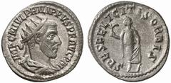 RöMISCHE MüNZEN KAISERREICH PHILIPPUS I. ARABS (244 - 249) ... No.: 954 Schätzpreis-Estimate: EUR 100.- d=23 mm Antoninian, 244-245, Antiochia. IMP C M IVL PHILIP PVS P F AVG P M. Büste mit Strahlenkr