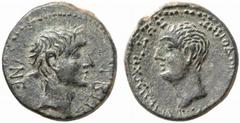 RöMISCHE MüNZEN KAISERREICH AUGUSTUS (31 v.Chr. - 14 n.Chr.) ... No.: 224 Schätzpreis-Estimate: EUR 400.- d=21 mm Chalkis in Syrien. ZENODOROS (ca. 32-24). Bronze, 31-30 (Jahr 282). NE / L BPS. Kopf d