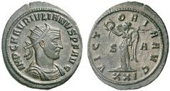 ROMAN COINS ROMAN EMPIRE MARCUS AURELIUS IULIANUS (of Pannonia AD 285) Antoninianus, spring AD 285, Siscia mint. IMP C M AVR IVLIANVS P F AVG. Bust of Aurelius Iulianus, radiate, draped, cuirassed, ri