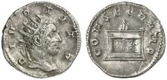 RÖMISCHE MÜNZEN RÖMISCHE KAISERZEIT TRAIANUS DECIUS, 249-251 Consecrationsprägungen unter Traian Decius. Antoninian, 251. DIVO TITO. Kopf des Divus Titus mit Stkr. rechts. Rv/ CONSECRATIO. Breiter, sc