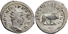 RÖMISCHE MÜNZEN RÖMISCHE KAISERZEIT. PHILIPPUS I ARABS, 244-249 . Antoninian, Rom, 248. IMP PHILIPPVS AVG. Drap. Panzerbüste mit Stkr. rechts. Rv/ SAECVLARES AVGG/I. Löwe n. rechts schreitend. C 173. 