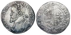 ITALY, Naples. Philip II of Spain, 1556-1598. AR Tari (5.89 gm), as Prince, 1554-1556. Armored bust / Shield of arms in frame. MIR.163 (this coin). Toned aXF, superb dies. MIR plate coin.