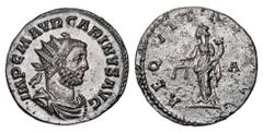 Roman Imperial Coins CARINUS, 283-285 AD. Æ Antoninianus (3.77 gm) of Lugdunum. Radiate cuirassed bust / Aequitas standing with scales and cornucopiae. RIC.212. XF, dark brown patina.