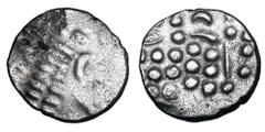 Celtic CELTIC BRITAIN, Durotriges. Cranbrook Chase type, 58-40 BC. AR Stater (3.68 gm). Degraded head of Apollo / Degraded horse. BMC.2578. ABC.2157. Toned VF.