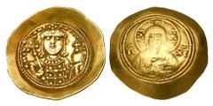 Byzantine BYZANTINE EMPIRE. Michael VII, 1071-1078 AD. Gold Histamenon Nomisma (4.33 gm) of Constantinople. Bust of Christ / Bust of emperor. S.1868. aXF.