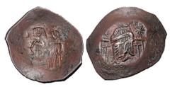World Coins - Medieval (pre-1500) BULGARIA. Time of Kaloyan, ca. 1197-1207 AD. Billon Trachy (3.47 gm), Imitation of S.1966 Trachy of Manuel I, 1143-1180. Emperor being crowned by the Virgin / Christ 