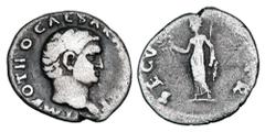 Roman Imperial Coins OTHO, Jan-Apr 69 AD. AR Denarius. (2.95 gm). Bare head / Securitas standing holding wreath and scepter. RIC.10(R3). RSC.15. Toned aVF. Nice portrait, full name.