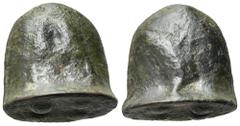 Greek Sicily, Akragas, c. 440-430 BC. Cast Æ Trias or Tetronkion (20mm, 17.37g). Eagle standing l. R/ Crab. Four pellets (mark of value) on base. Westermark, Coinage, 525 A; CNS I, 1; SNG ANS 1015-7; 