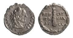 Commodus (180-192, Denarius, Rome, 192 A.C., ar, 2,1 g, 16,89 mm, D/ L AEL AVREL COM-M AVG P FEL head right wearing lionskin headdress, R/ HER-CVL RO-MAN AV-GV either side of club of Hercules, all in 