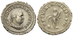 Roman Imperial Balbinus (238), Denarius, Rome, c. April - June AD 238; AR (g 2,50; mm 20,8); IMP C D CAEL BALBINVS AVG, laureate, draped and cuirassed bust r., Rv. PROVIDENTIA DEORVM, Providentia stan