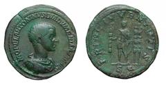 The Roman Empire Diadumenianus, as Caesar under Macrinus (217-218), Rome, AD 217-218, Sestertius , AE, gr. 26, mm 32/33,69. M OPEL ANTONINVS DIADVMENIANVS CAES, draped bust r., head bare . Rv. PRINC I