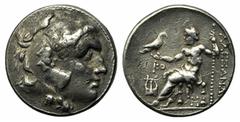 Monete greche / Greek Coins Re di Macedonia, Tetradramma, Colofone, Alessandro III, 336-323 ed emissioni postume, c. 215 a.C., AR, (g 14,99, mm 28, h 12). Testa di Eracle a d., indossa leontè, Rv. AΛE