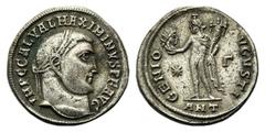 Monete romane imperiali / The Roman Empire Massimino II (308-313), Follis, Antiochia, 312 d.C., AE, (g 4,31, mm 22, h 12). Testa laureata a d., Rv. Genio stante verso s., tiene testa di Sol e cornucop