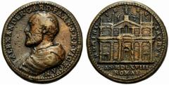Alessandro Farnese (1520-1589), Cardinal.Cast medal 1568, opus: G.F. Bonzagni. AE (g 41,1; mm 38). ALEXANDER CARD FARN S R E VICECAN, bust with skullcap turned to the left under the truncation of the