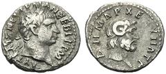 Trajan (98-117), Hemidrachm, Cyrenaica: Cyrene, AD 98-117; AR (g 1,30; mm 14; h 6); AVT KAIΣ NEP TRAIAN ΣEB ΓEPM, head of Trajan laureate r.; Rv. ∆ΗΜΑΡX ΕΞ ΥΠΑΤ Γ, head of Zeus Ammon r. Sydenham Caesa