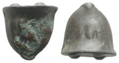 Greek Sicily, Akragas, c. 440-430 BC. Cast Æ Trias or Tetronkion (20mm, 16.62g). Eagle standing l. R/ Crab. Four pellets (mark of value) on base. Westermark, Coinage, 525 A; CNS I, 1; SNG ANS 1015-7; 