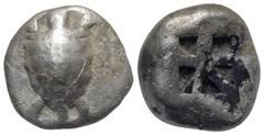 Greek Islands of Attica, Aegina, c. 456/45-431 BC. AR Stater (19mm, 12.26g). Land tortoise. R/ Square incuse with skew pattern. Meadows, Aegina, Group IIIb; HGC 6, 437. Good Fine
