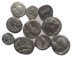 Multiple lots Magna Graecia, lot of 10 AR Fractions, to be catalog. Lot sold as is, no return