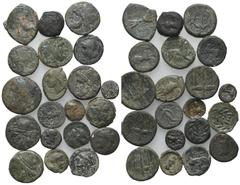 Multiple lots Magna Graecia and Sicily, lot of 20 Æ coins, to be catalog. Lot sold as is, no return