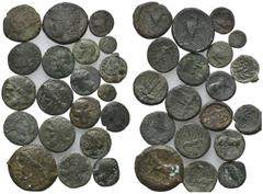 Multiple lots Magna Graecia and Sicily, lot of 20 Æ coins, to be catalog. Lot sold as is, no return