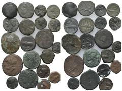 Multiple lots Magna Graecia and Sicily, lot of 20 Æ coins, to be catalog. Lot sold as is, no return