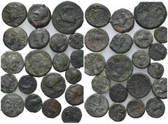 Multiple lots Magna Graecia and Sicily, lot of 20 Æ coins, to be catalog. Lot sold as is, no return