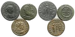 Multiple lots Lot of 3 Roman Imperial coins, including 2 Antoninianii (Diocletian and Carinus) and 1 Æ (Julian II). Lot sold as is, no return