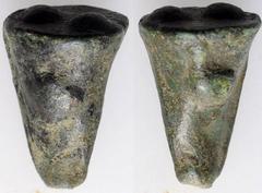 Greek Sicily, Akragas, c. 440-430 BC. Cast Æ Hexas or Dionkion (18mm, 7.91g). Eagle standing l. R/ Crab. Two pellets (mark of value) on base. Westermark, Coinage, Group III, 527; CNS I, 7; SNG ANS -; 