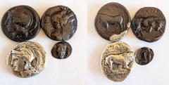 Multiple lots Magna Graecia, lot of 4 AR coins, to be catalog. Lot sold as is, no return