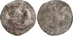 ITALY. Naples & Sicily (Sicily). 4 Tari, 1562. Messina Mint. Filippo I (Philip II of Spain). PCGS AU-55. KM-(MB)-108; MIR-317. Rather crudely struck on a typically poorly made planchet, this example n