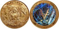 Miscellaneous Cryptocurrencies 2019 NattyMind "Daybreak" 100 Viacoin (VIA). Loaded. Serial No. 100. Gilt Silver. MS-68 (ICG). Gorgeous "Daybreak" 100 Viacoin (VIA) in Gilt Silver Part of Matching Seri