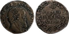 ITALY. Naples & Sicily (Naples). Carlino, ND (1554-98). Naples Mint. Filippo II (Philip II of Spain). PCGS EF-40. MIR-182. A delightful tactile issue, this evenly handled specimen yields some deep ton