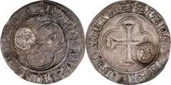 Edict of 1640 Counterstamped Douzain Edict of 1640 Counterstamped Douzain. Host Coin: France, Louis XI, (ca. 1475) Blanc au soleil. Wierzba FR-7, Vlack-1c, Breen-271, Gadoury-21, Duplessy-1343. Very F