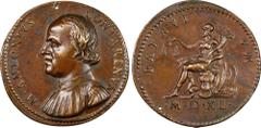 ITALY Giovanni da Cavino (1500-1570). Portrait Medal of Marcantonio Contarini (c.1485-1547). 39.0 x 38.4 mm. 32.2 grams. Struck in bronze. Armand I, 180, 11; Attwood 270; Toderi & Vannel 939. Portrait